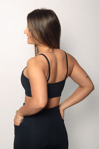 Top Faixa com Alças Finas Impulse Preto