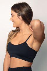 Top Faixa com Alças Finas Impulse Preto
