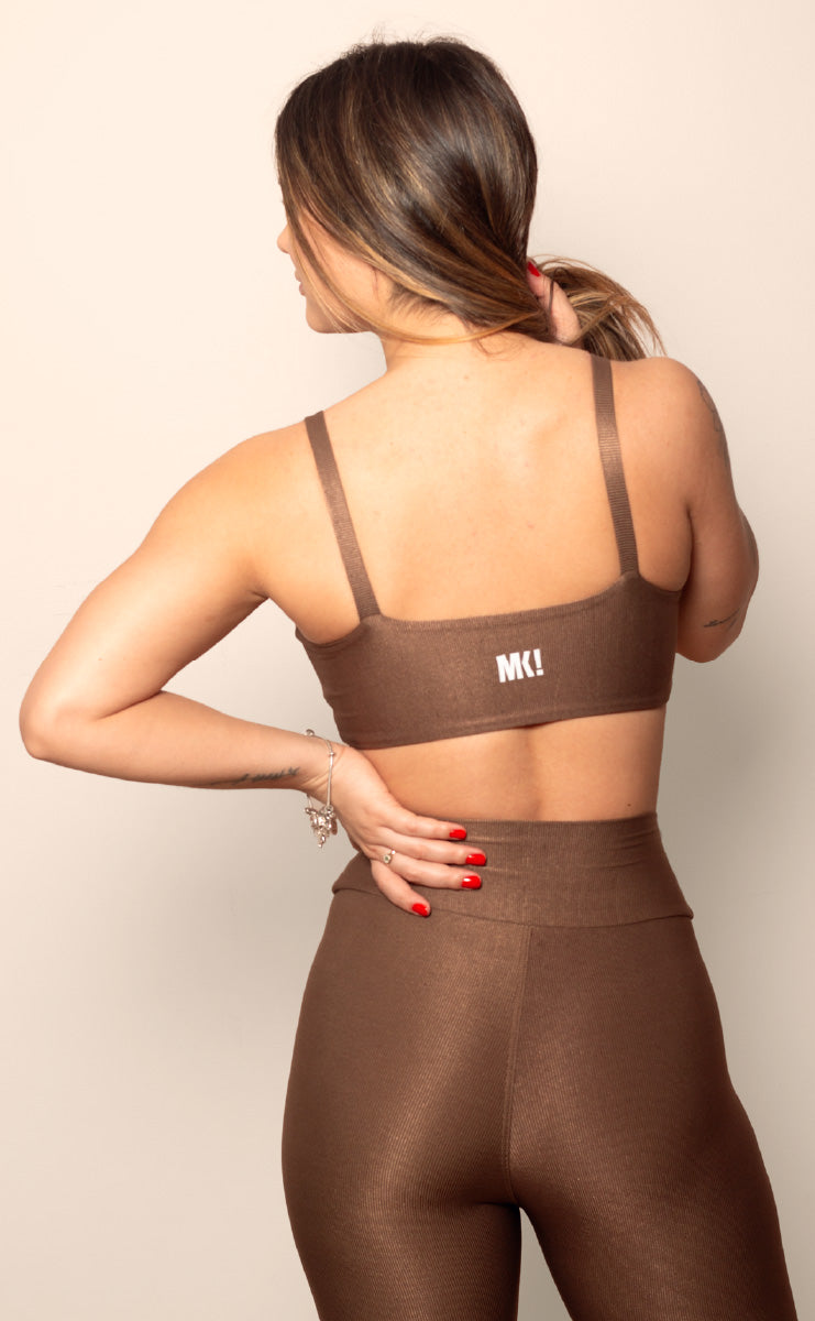 Top Movimento Allure Castanho