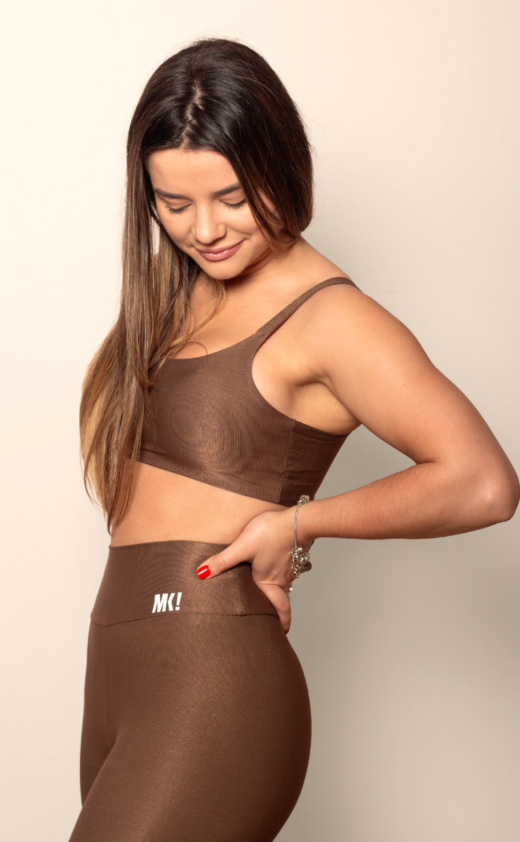 Top Movimento Allure Castanho