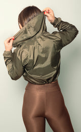 Jaqueta Bomber Corta Vento Oliva