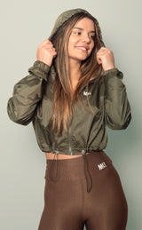 Jaqueta Bomber Corta Vento Oliva