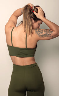 TOP FAIXA COM ALCAS FINAS VERDE OLIVA