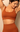 Modelo usando Top Personnalité Canelado de Alças Caramelo da MK Fitwear